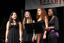 Singers! Vocal Jazz at the Litchfield Jazz Camp.  Photo by Matt Lincoln.