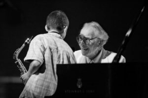 Litchfield Jazz Camper performing with Dave Brubeck at 08’ Festival. Photo: Steven Sussman